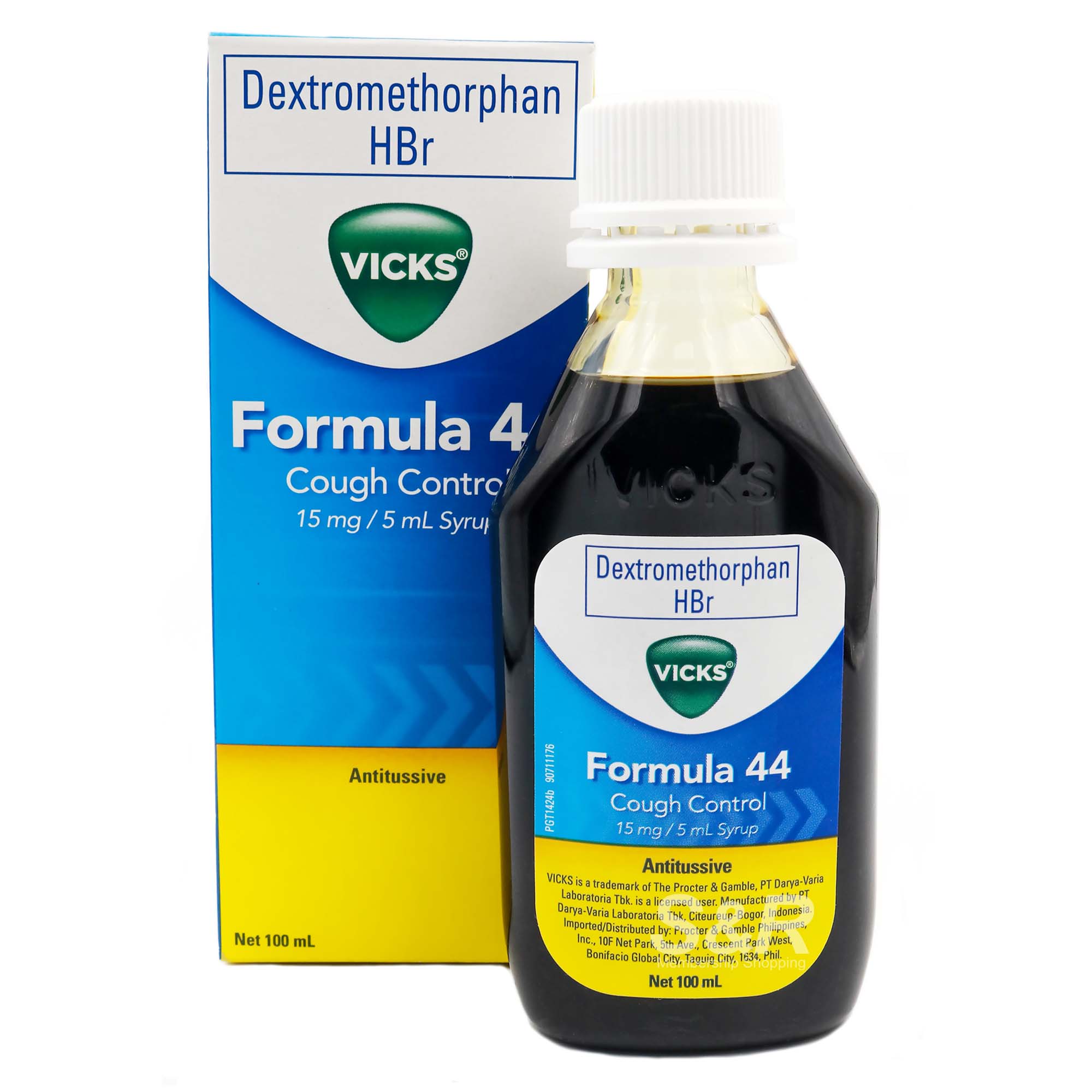 Vicks Formula 44 Cough Control Antitussive Syrup 100mL